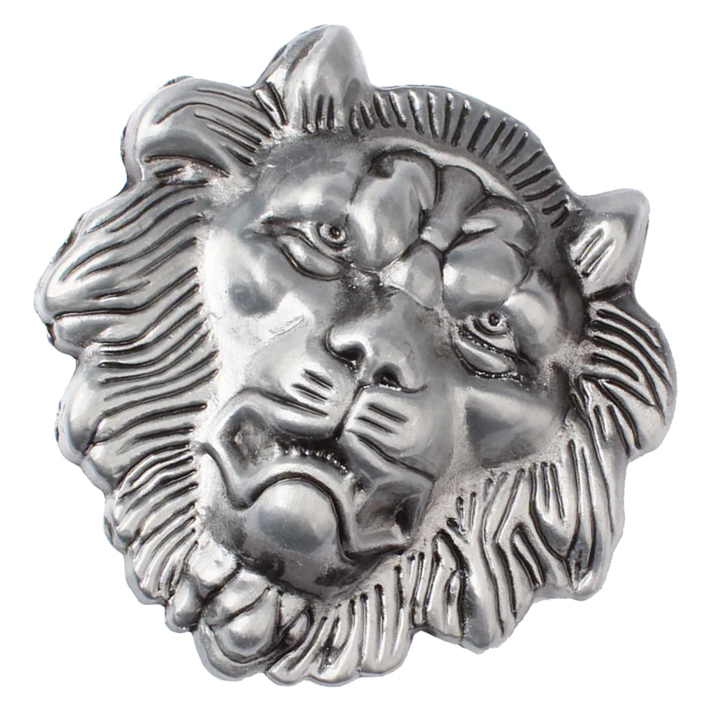 Мужской ремень с металлической пряжкой в форме головы льва ширина 3 6-3 9 см |