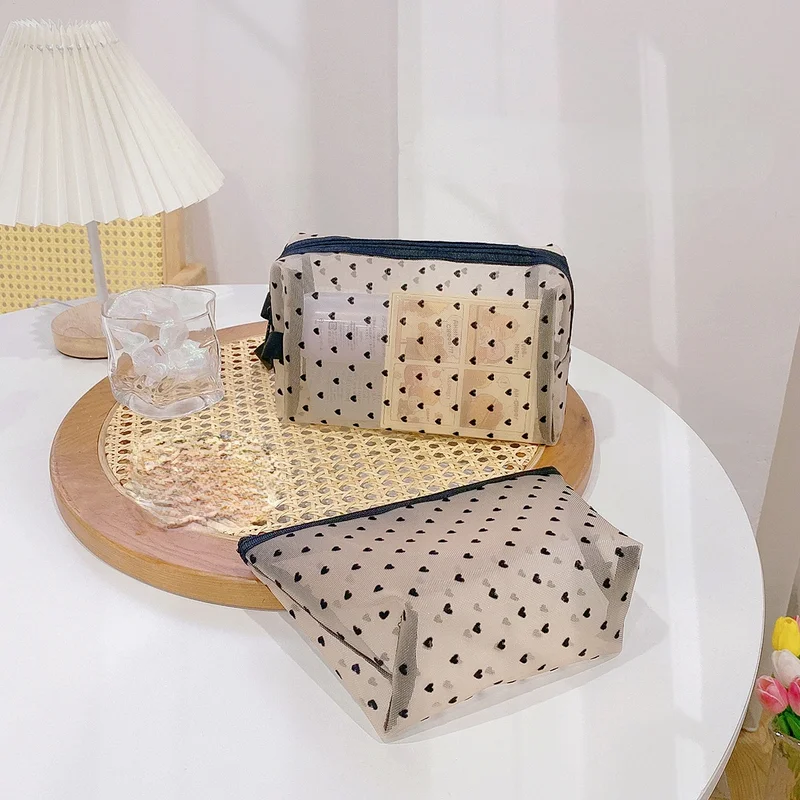 

Transparent Pencil Case Mesh Pencil Bag For Kids Gift Office School Supplies Zipper Pencil Case