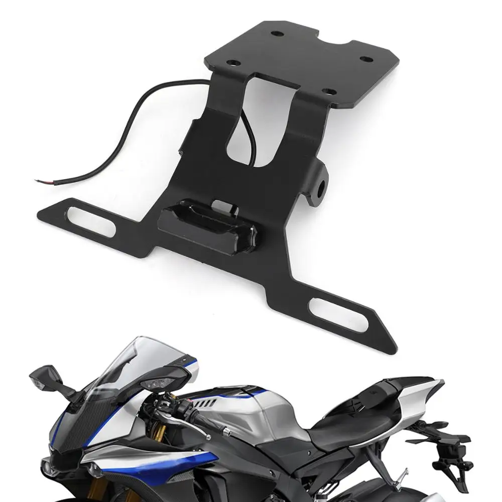 Areyourshop For Yamaha YZF R15 V3 YZF-R15 2017-2019 2018 Rear License Plate Bracket Holder CNC Motorcycle Aluminum | Автомобили и