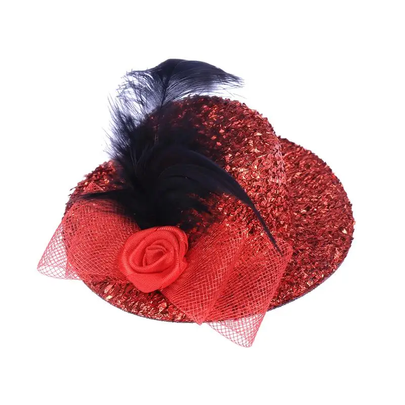 Женские головные уборы для девочек с зажимом головной убор перьями танцевальной