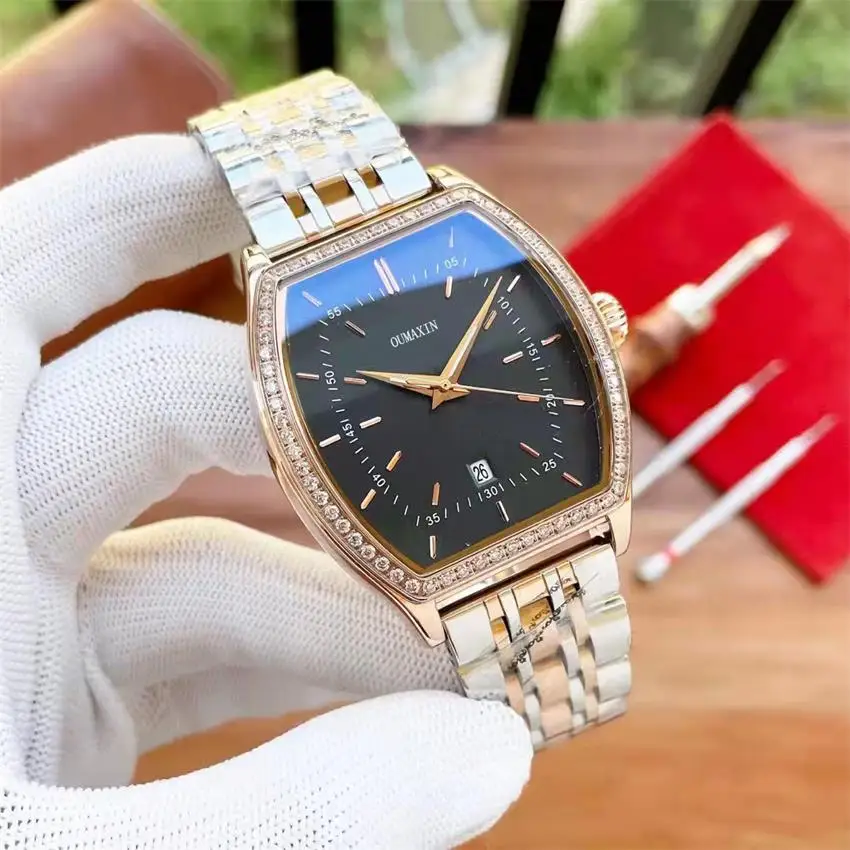 

Мужские повседневные автоматические механические часы 42 мм, зеркальный черный циферблат, ремешок из нержавеющей стали 316, водонепроницаемы...