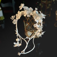 korea beaded multi layer petals hair wear hair hoop fashion photo wedding bride hair accessories