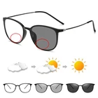 Солнцезащитные очки TR90 для мужчин и женщин, модные фотохромные бифокальные солнечные очки для чтения с защитой от синего светильник, близорукости и дальнозоркости