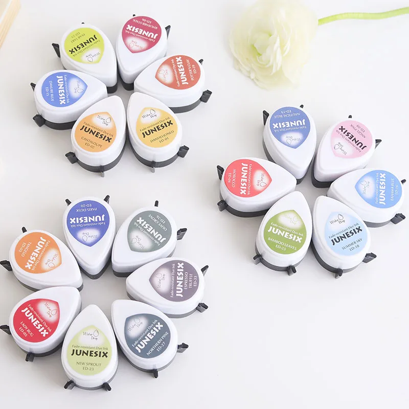 10 шт./Лот цветные Пигментные чернила в форме капли воды Быстросохнущие для