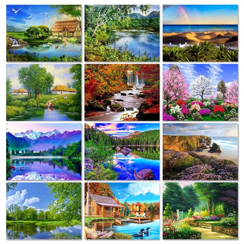

Картина маслом по номерам для взрослых, 60x75 см