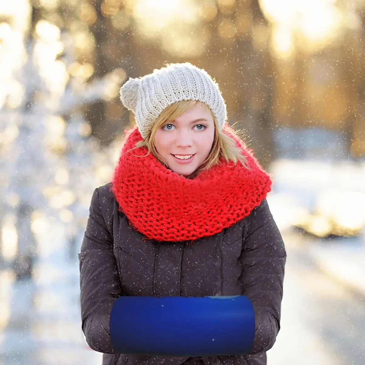 

Унисекс плюшевые перчатки с силуэтом Луны Санта-Клаус олени