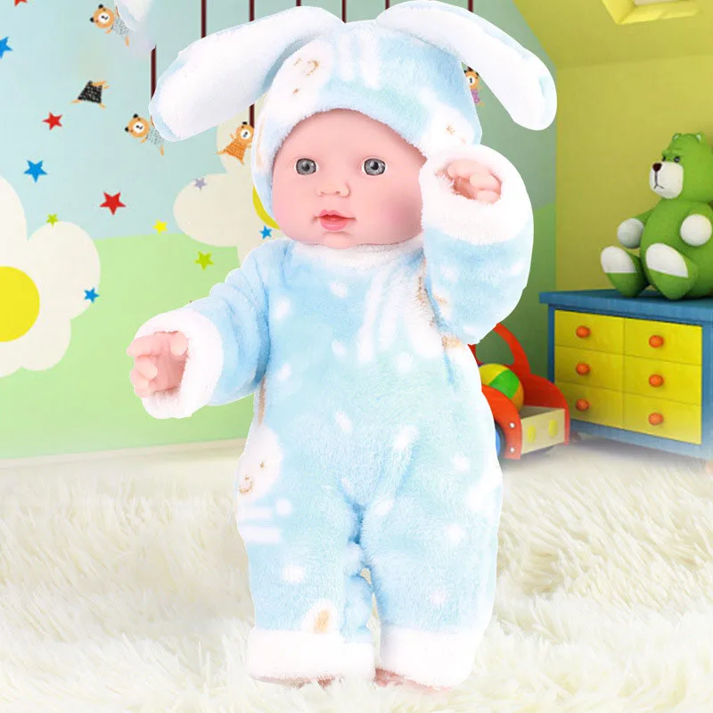 30 см Кукла реборн моделирование мягкий винил силиконовый реалистичный звук смех