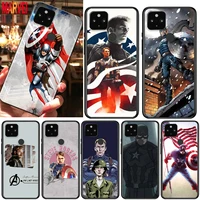 marvel captain america art shockproof cover for google pixel 5 5a 4 4a xl 5g black phone case shell soft fundas coque capa cover