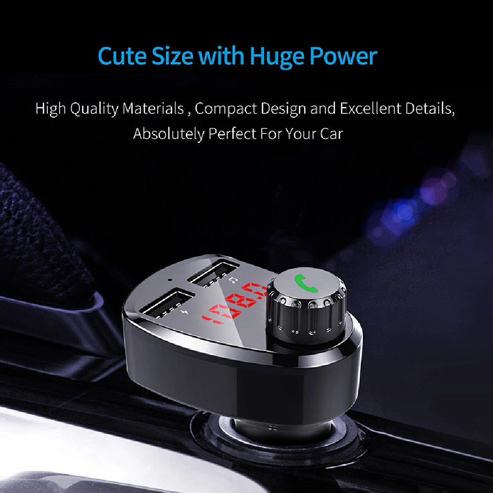 Новинка Автомобильный MP3 Bluetooth плеер Громкая связь FM-передатчик Беспроводное