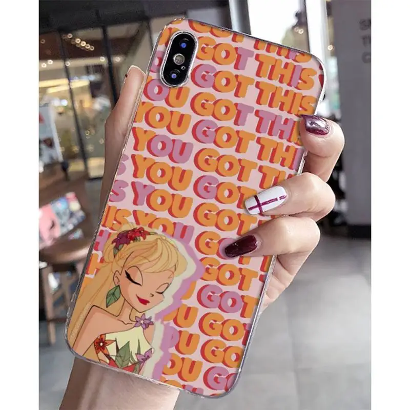 

YNDFCNB Girl Winx Clubs Phone Case for iPhone 8 7 6 6S Plus X 5S SE 2020 XR 11 12 mini pro XS MAX