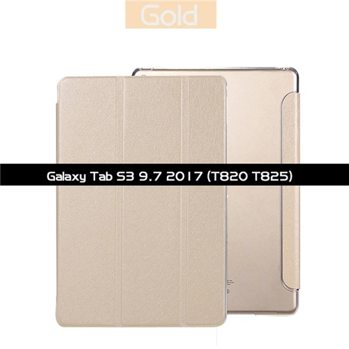 SM-T820 SM-T825 Умный чехол для samsung Galaxy Tab S3 9,7 SM-T820 T825, умный чехол с функцией автоматического пробуждения и сна, тонкий светильник, откидной Чехол-книжка, чехол-подставка - Цвет: SM-T820 SM-T825