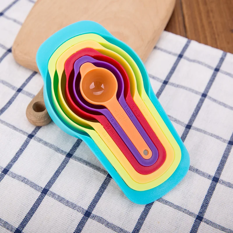 

Baking Tools Colored 6-piece Food Grade Thickening Flavoring Coffee Milk Powder Measuring Spoon