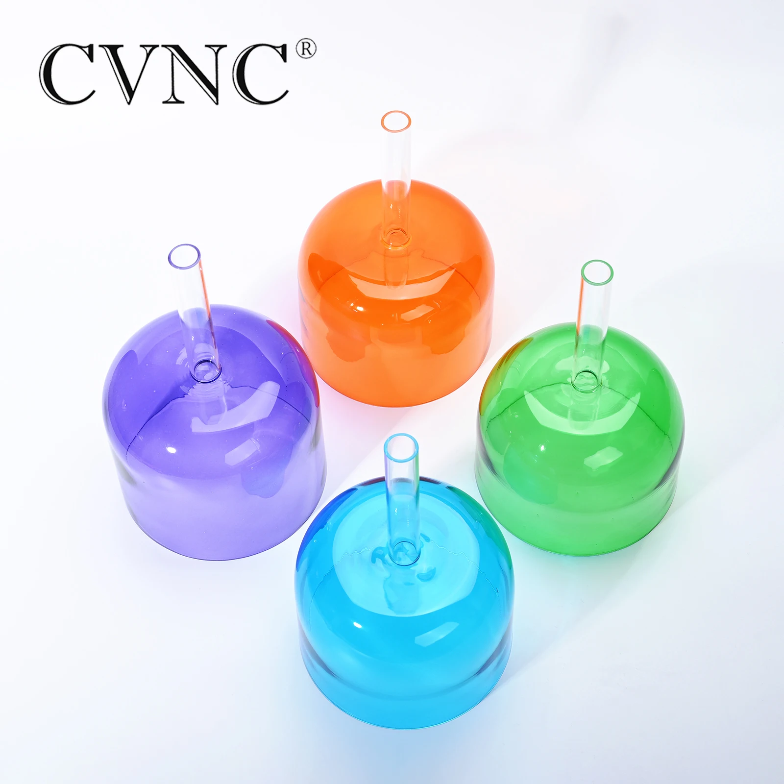 CVNC набор из 4 шт 6 &quotЦветные Примечание D B F G полые ручки прозрачный кристалл