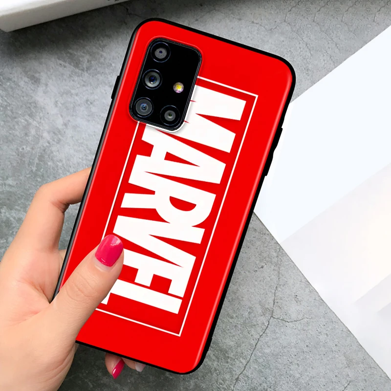 

Marvel Hero Avengers For Samsung A72 A52 A02 A32 A12 A42 A51 A91 A81 A71 A41 A31 A21 A01 S Black Phone Case