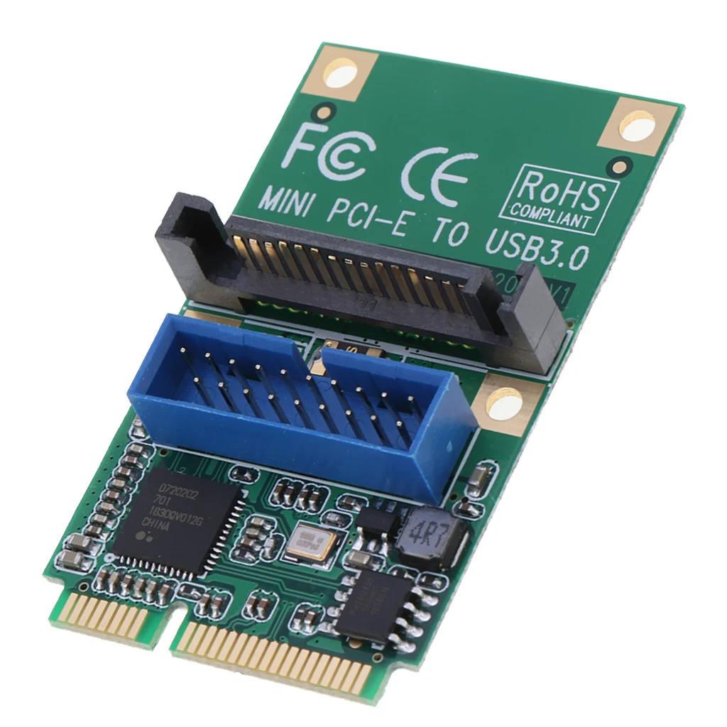 2 порта PCI E USB 3 0 экспресс карта Mini Express концентратор контроллер адаптер с