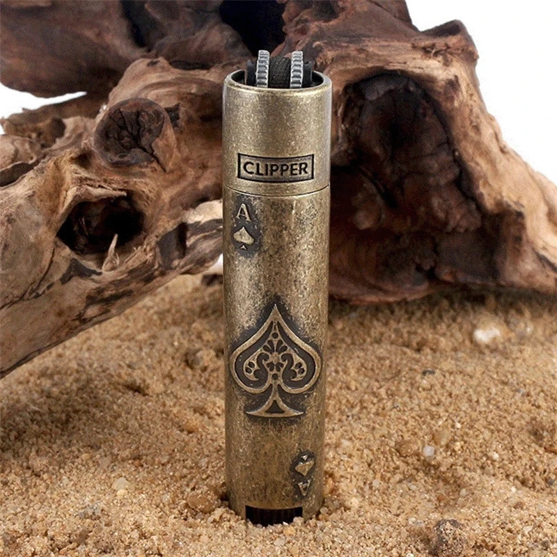 

New Torch Cigar Pipe Lighter CLIPPER Flint Metal Grinding Wheel Gas Lighter Free Fire Butane Lighter Cigarette Gadgets For Men