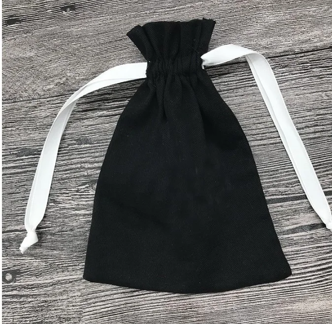 50pcs bag Цвет: черный отбеленный хлопок подарочный пакет 8x11 см x 9 см x 12 см x 10x15 см(13x17 см Упаковка из 50 мешочек для драгоценностей с завязкой - Цвет: 50pcs bag