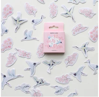 

Flower bird decorative sticker(1pack=45pieces)