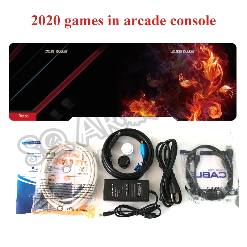 

Pandora X 2020 игр в 1 аркадная консоль с нулевой задержкой джойстик 10 3D игры печатная плата HDMI VGA выход Ретро видео аркадная машина
