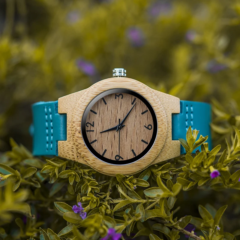 DODO DEERR Classic Wood Couple Watches for Men Women Quartz Wristwatches Ladies Leather Band in Gift Box Best Selling