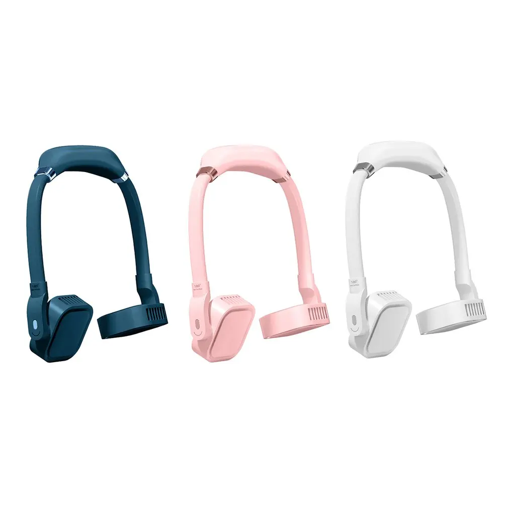 

Portable Neck Fan Hands Free Bladeless Fan 4000mAh USB Rechargeable Wearable Personal Leafless Fan Handheld Cooling Mini Fan