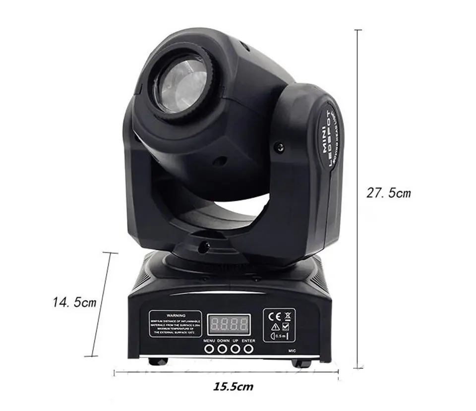 

LED 30W Spots Light DMX Stage Spot Moving 9/11 Channels Dj 8 Gobos Effect Stage Lights Mini LED Moving Head Fast Shipping