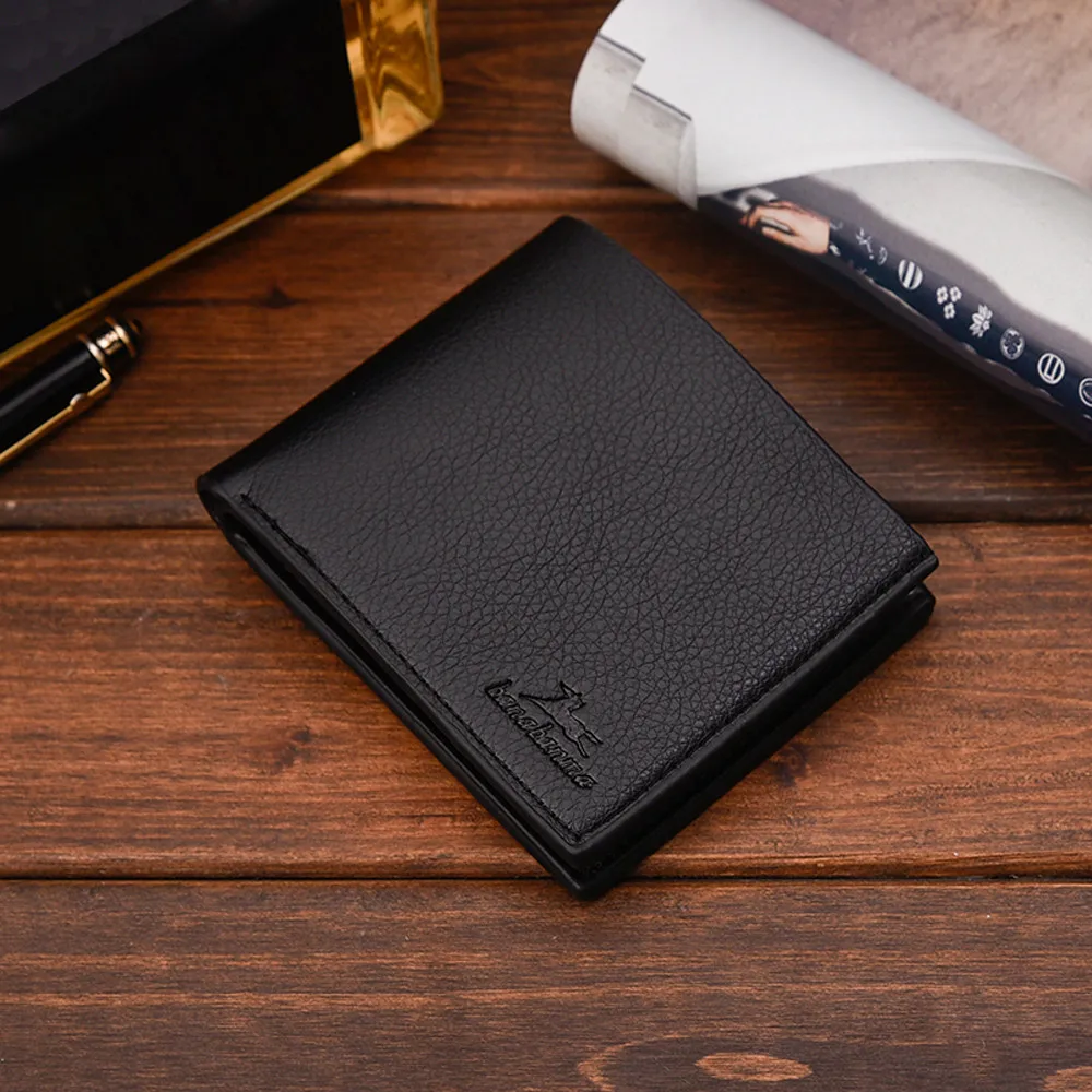 30 # Лидер продаж мужской однотонный винтажный кошелек с рисунком личи несколько