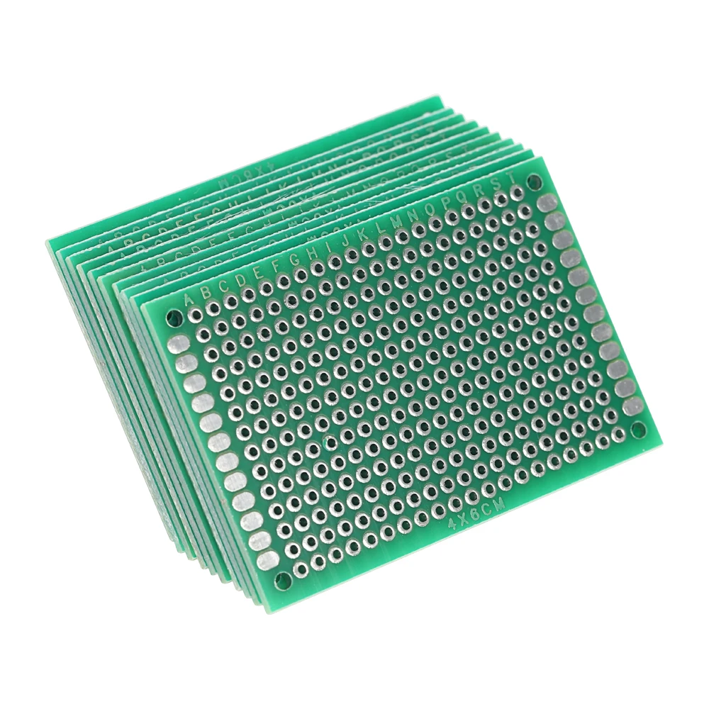 Hot 10PCS Double Side Spray-tin Prototype PCB Board Universal Breadboard Panel 4*6cm | Инструменты