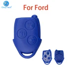OKeyTech, синяя головка, 3 кнопки для Ford Transit Комплект для подключения, чехол для автомобильного ключа, Сменный Чехол для ключа Ford, высокое качество