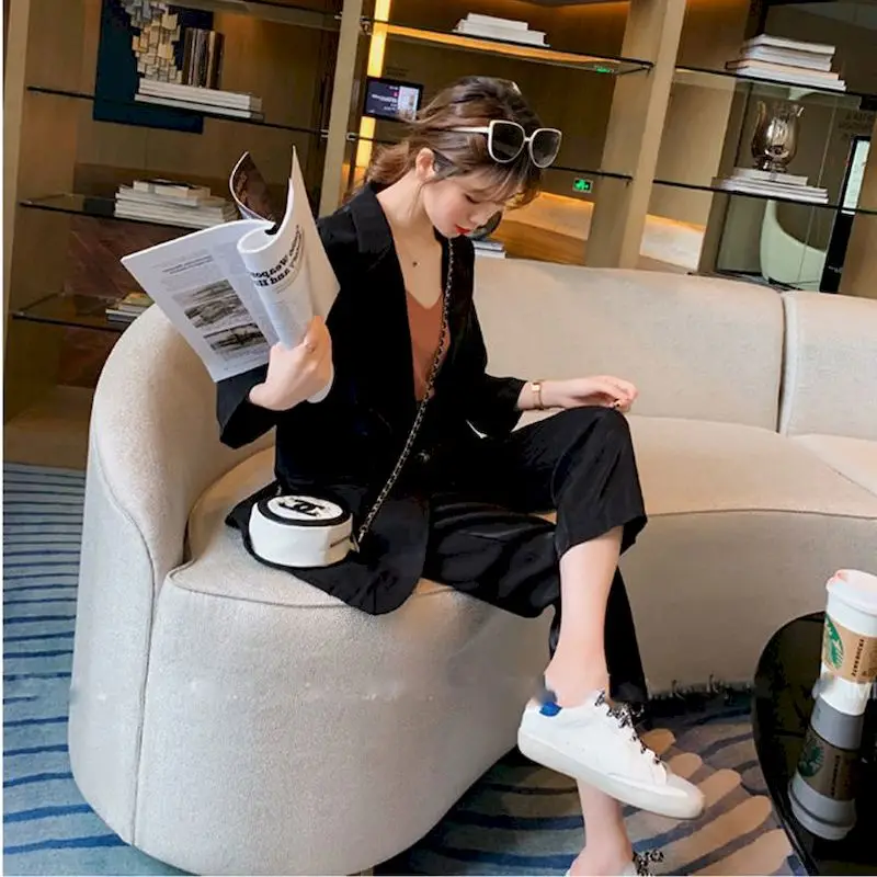 Женские костюмы для колледжа Модные свободные милый корейский профессиональный