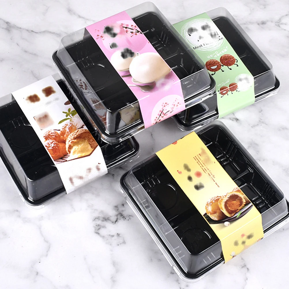 20 шт упаковка коробка одноразовые вынос яичный желток хрустящий десерт четыре