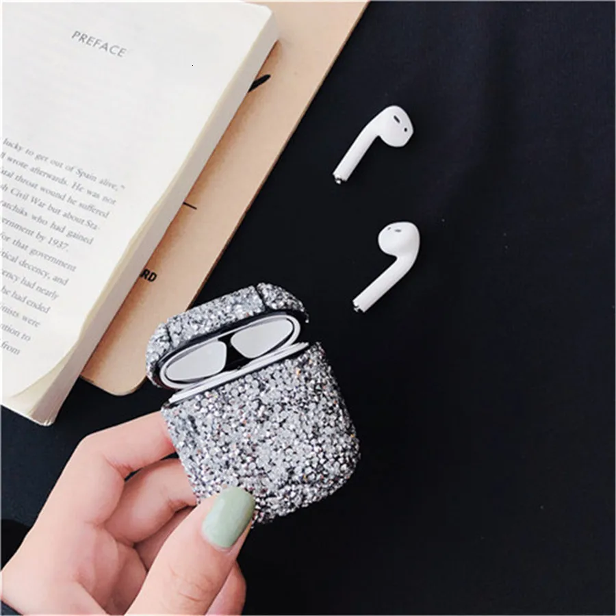 

Luxury Glistening Case For Airpods Protector Bing Cover For Apple Airpods Case Wireless Bluetooth Earphone Cover For Air pods