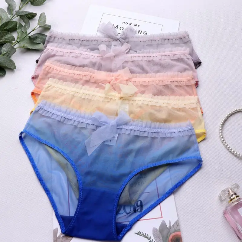 SP &amp CITY постепенная смена цвета сексуальные кружевные трусики Прозрачное нижнее
