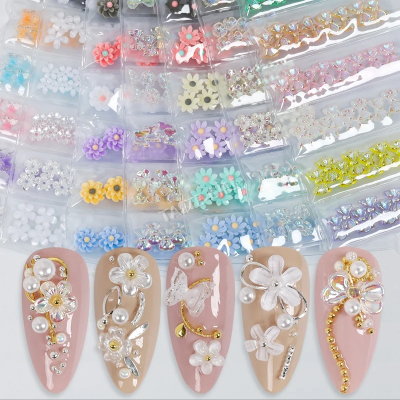 1 упаковка 3D бабочки банты галстуки Лотос торт цветы глазурованные Акриловые