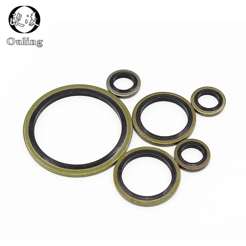 Washer Seal m6 m8 m10 m12 m14 m16 m18 m20~m60 Bonded Metal Rubber Oil Drain Plug Gasket Sealing O Ring Assortment Set |