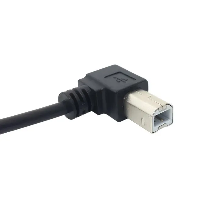 Angled USB 2.0 A Male to Left B 90 degree Printer Scanner Cable 20cm | Электроника