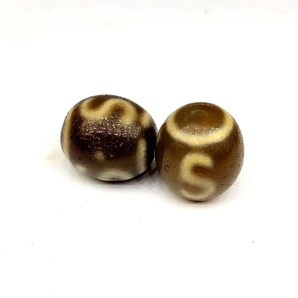 Тибетский Агат Dzi Bead 17*19 мм светло коричневые овальные бусины солнце и луна звезды