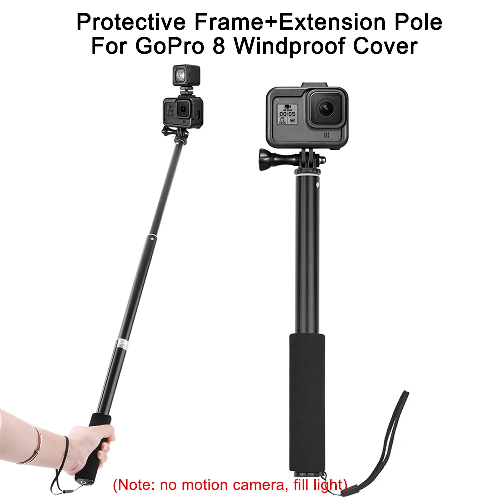 

Пластиковый защитный чехол-рамка с удлинителем для Gopro Hero 8 VDX99