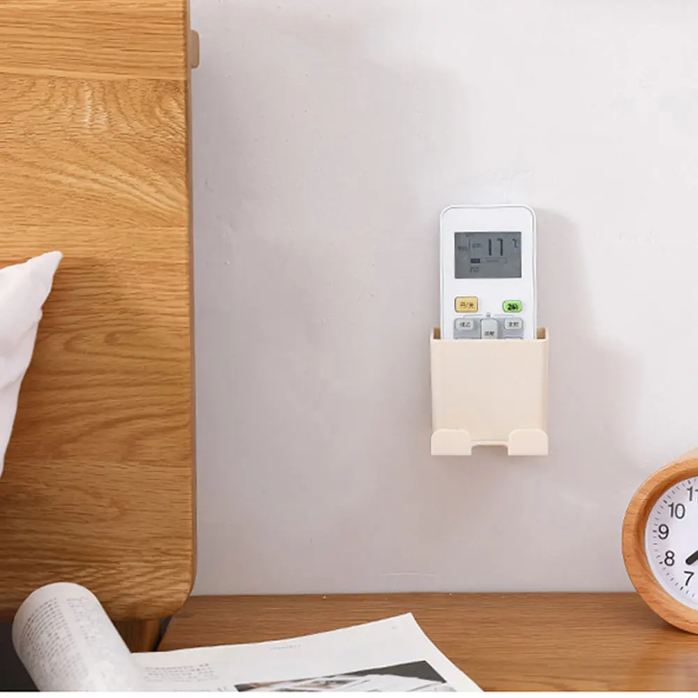 1 шт. настенный держатель для телефона подвесной стеллаж хранения смартфона