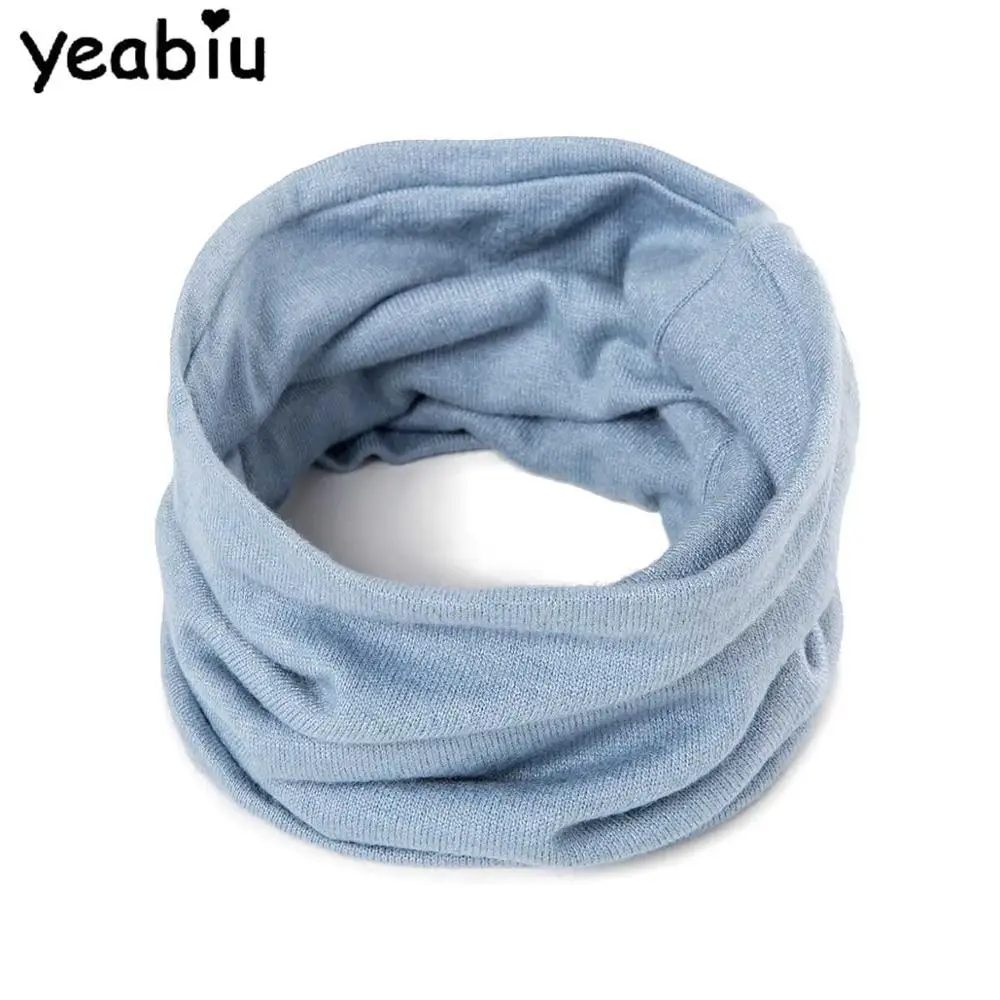 YEABIU женский Модный зимний теплый мягкий вязаный хлопковый шарф-хомут унисекс шарф-шаль-кольцо