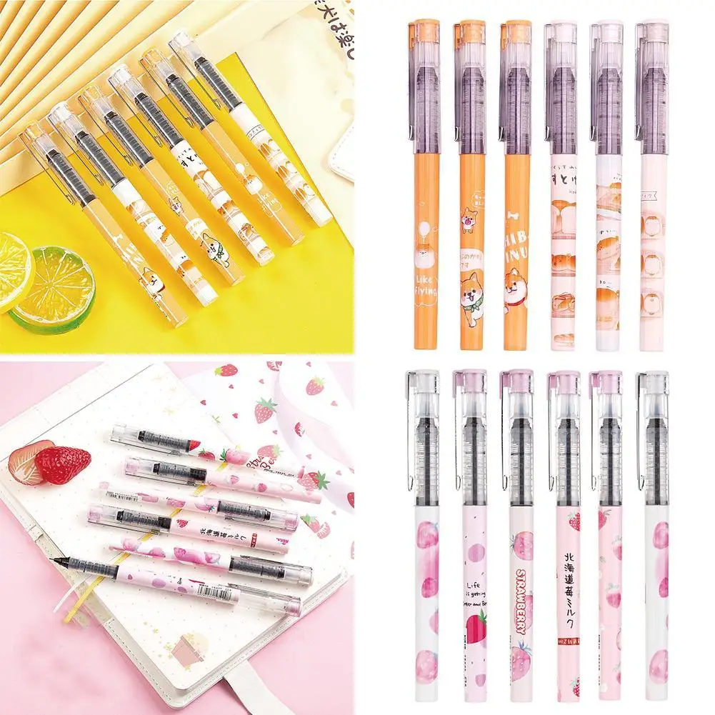 

1pc Capacity Cute Direct Liquid Quick Dry Vintage Colour Gel Refillable For School Rollerball Pens Pen Ink Office Stationer B6V6