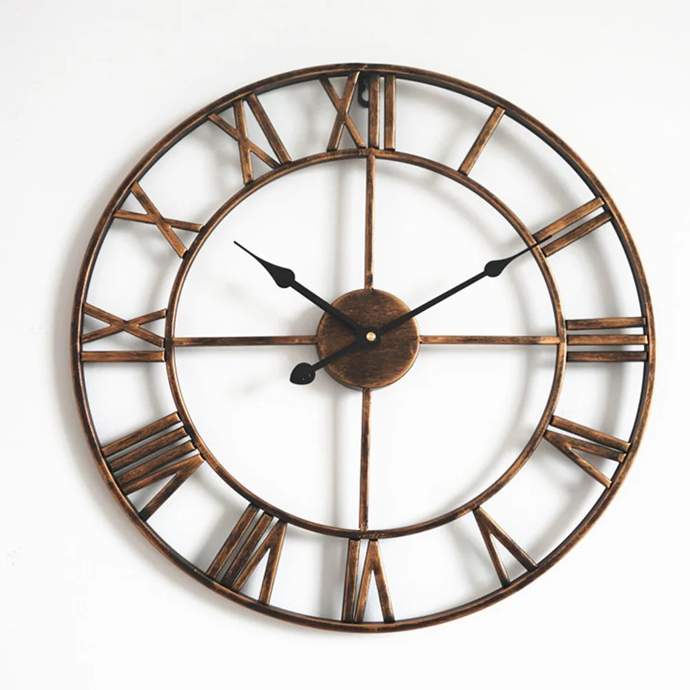 Объемные креативные большие ретро-часы ручной работы деревенские декоративные