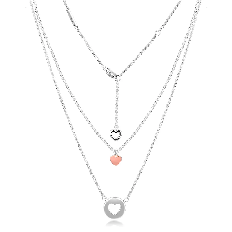 

100% 925 пробы-серебряные украшения, подвески для ожерелья в форме сердца, бесплатная доставка