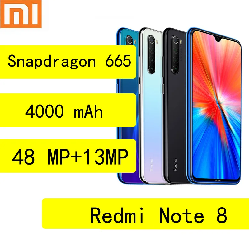 

Смартфон Xiaomi Redmi Note 8, глобальная прошивка, Snapdragon 665, 48 МП, 4000 мАч, быстрая зарядка 18 Вт