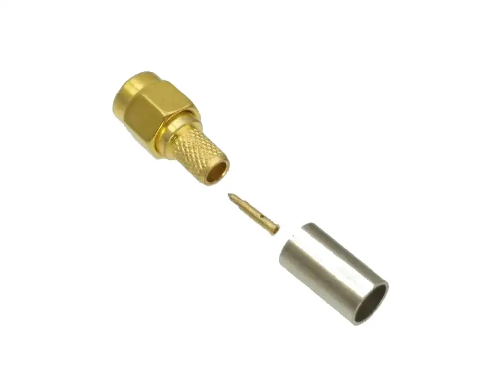 10 шт. разъем SMA штекер RG58 RG142 LMR195 RG400 прямой|male sma connector|male connectormale male |