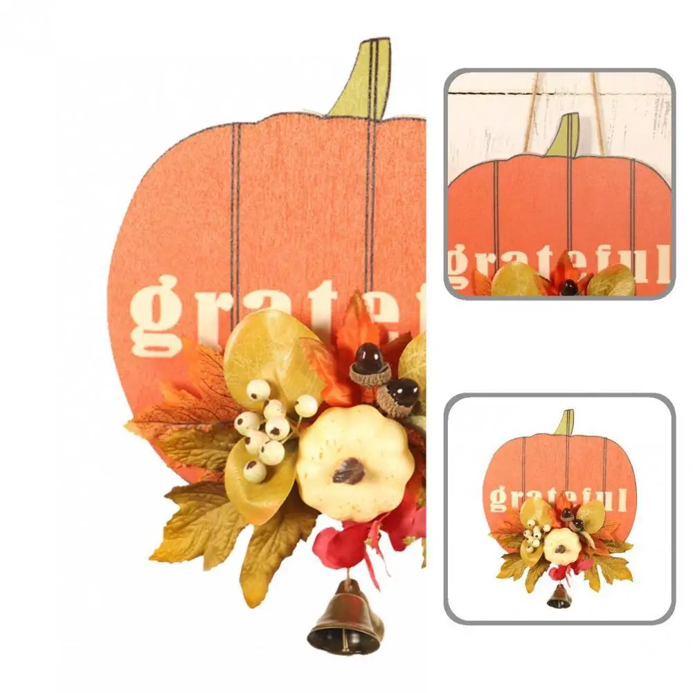 

Wear-resistant Eco-friendly Flower Pumpkin Hanging Plaque Sign for Door