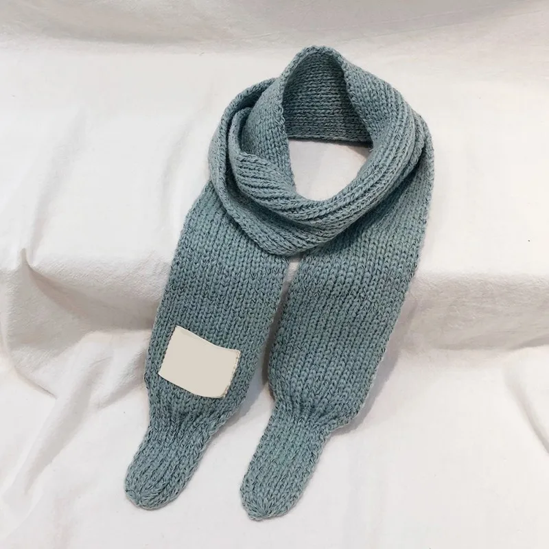 Детский шарф для маленьких мальчиков и девочек новая однотонная шерстяная