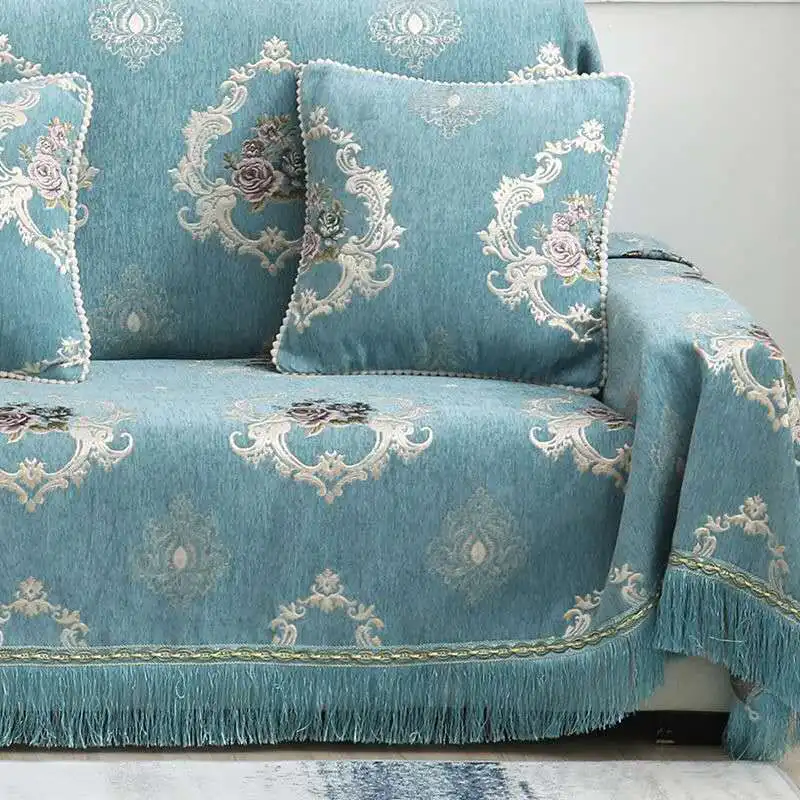 Чехол для дивана Chenille нескользящий секционный эластичный чехол с вышивкой и