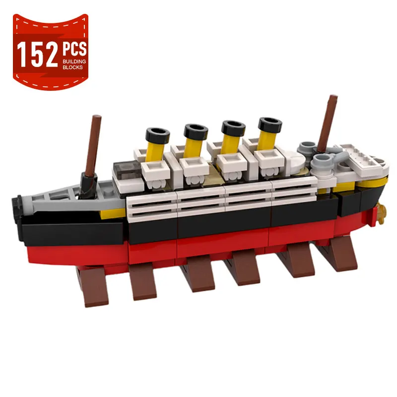 

Конструктор Moc Mini Titanic круизный лайнер, классический фильм, 3D модель лодки, игрушечные блоки, Пазл «сделай сам», сборные игрушки для детей, по...