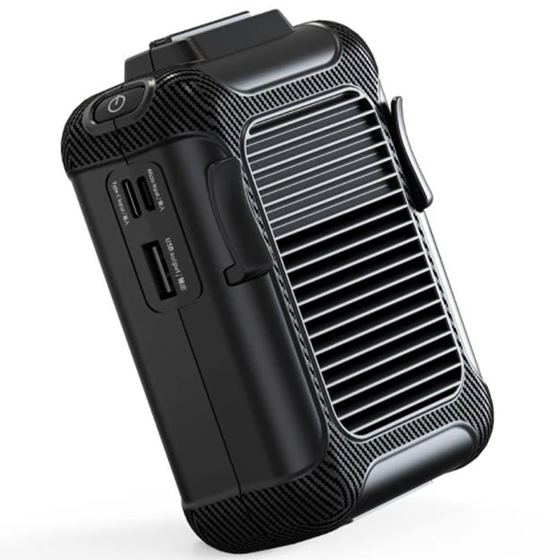 

Waist Hanging Fan, USB Charging Mini Fan Portable Hanging Neck Mobile Waist Hanging Small Portable Wireless Waist Fan